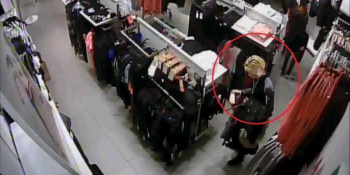 FOTO Hľadá sa zlodejka, ktorá ukradla oblečenie za stovky eur