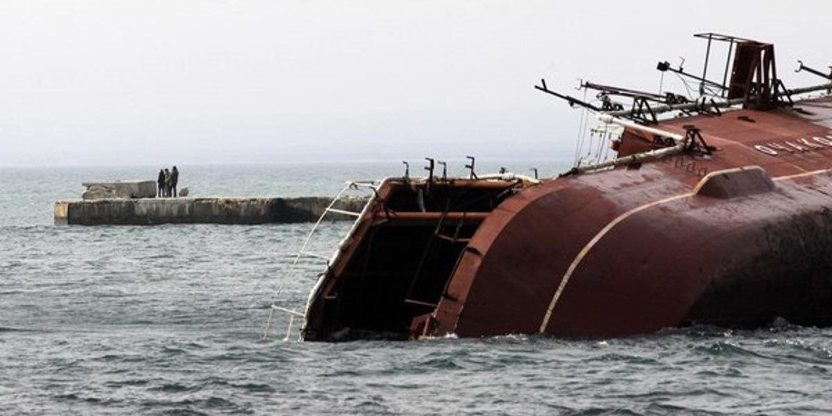 Neďaleko Krymu sa potopila ruská nákladná loď prevážajúca obilie