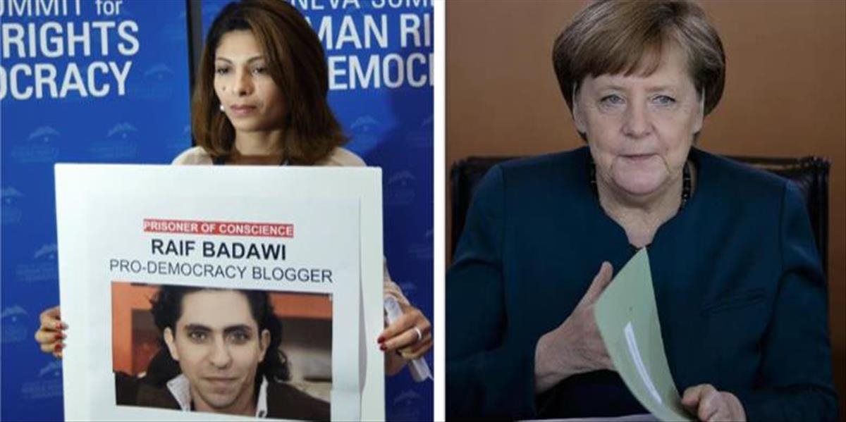 Manželka saudskoarabského bloggera prosí Merkelovú, aby bojovala o jeho milosť