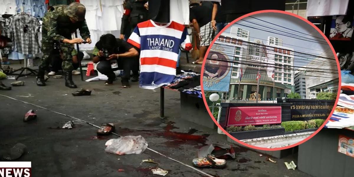 VIDEO Nastražená bomba spôsobila výbuch v nemocnici v Bangkoku, zranilo sa viac ako 20 ľudí
