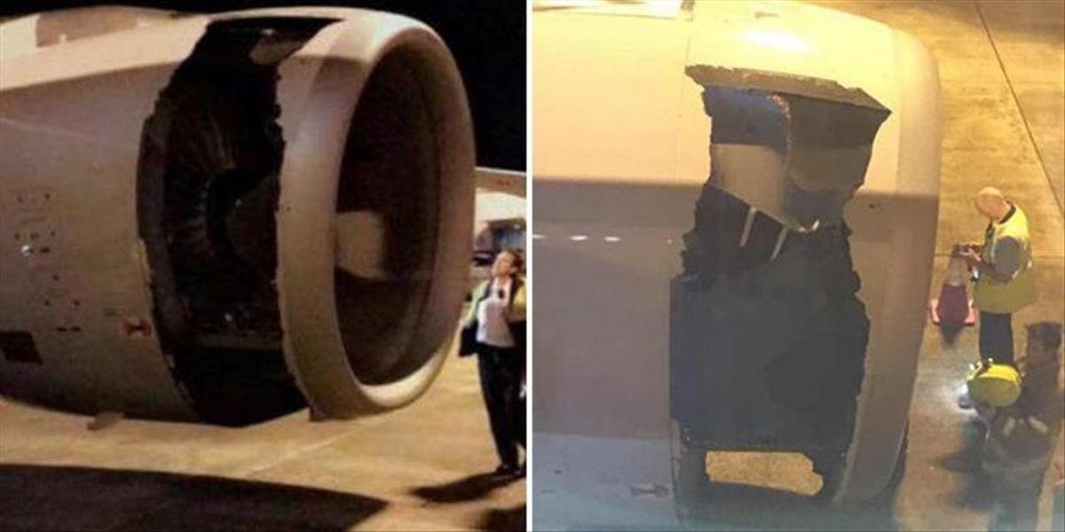 V Sydney bezpečne pristálo lietadlo s dierou v plášti motora