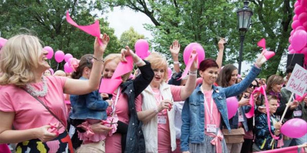 Deviaty pochod proti rakovine prsníka podporilo vyše tritisíc ľudí