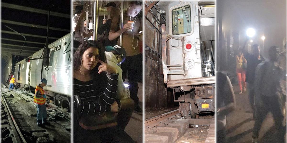 FOTO + VIDEO Na Manhattane sa vykoľajilo metro, úrady hlásia množstvo zranených