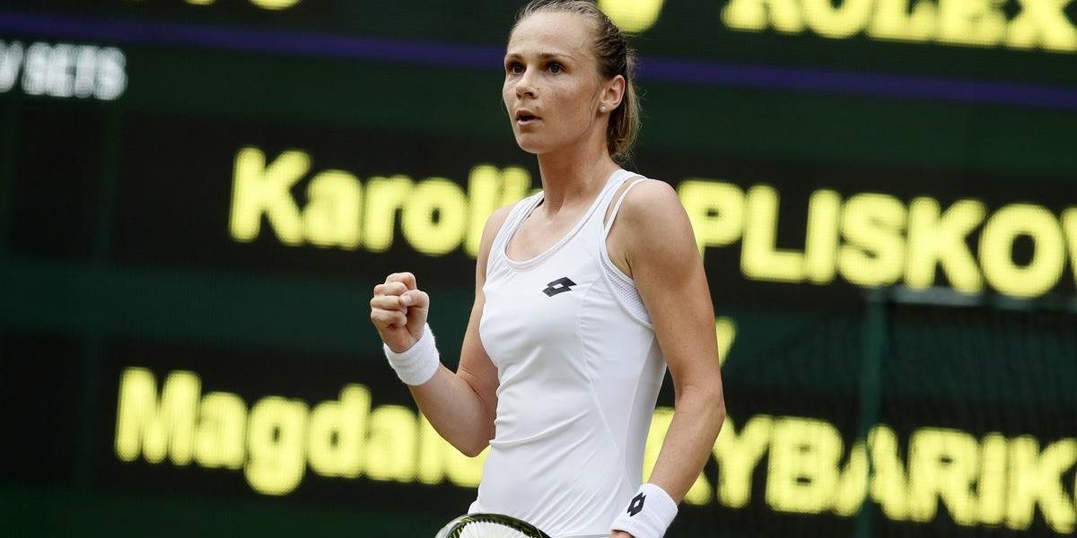 Wimbledon: Rybáriková v 2. kole dvojhry senzačne vyradila trojku renkingu Karolínu Plíškovú
