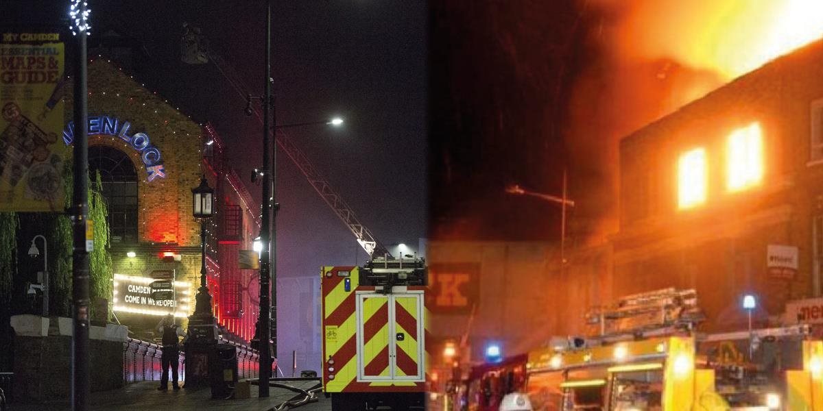 VIDEO V Londýne opäť horelo: Plamene zachvátili známu tržnicu