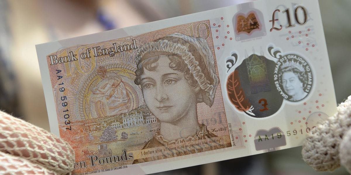 Predstavili novú desaťlibrovú bankovku s podobizňou Jane Austen