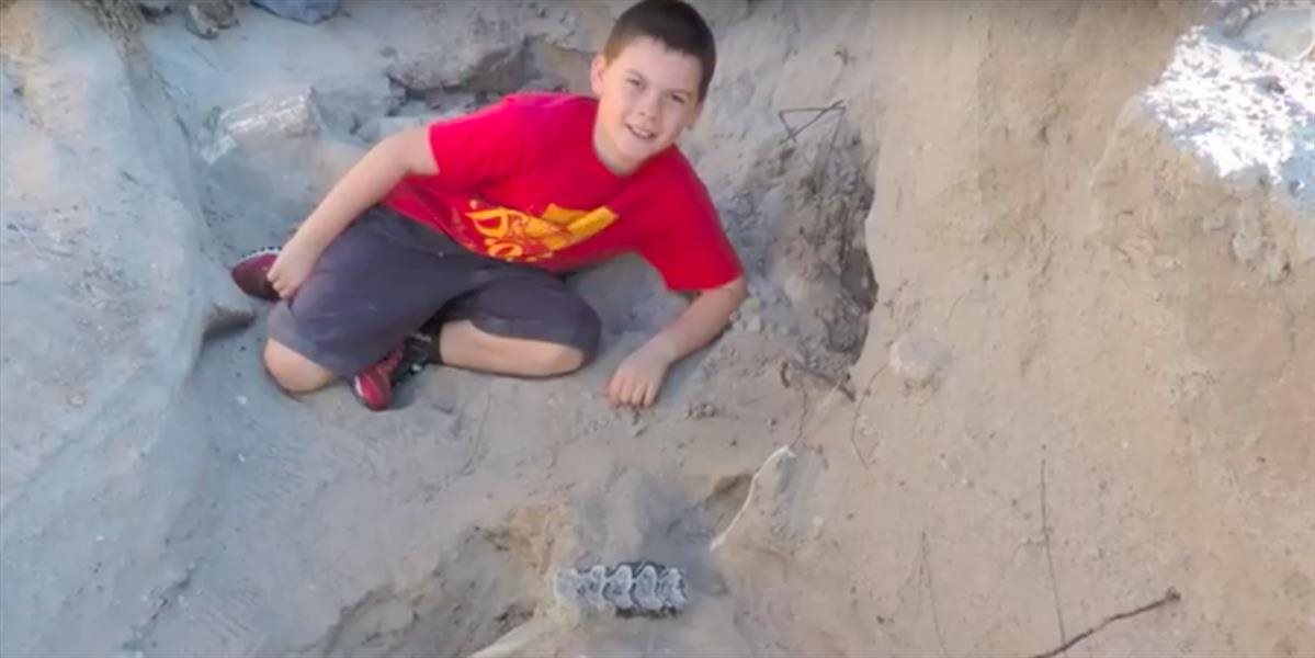 VIDEO Chlapec sa na prechádzke potkol o 1,2 milióna rokov starú skamenelinu kla