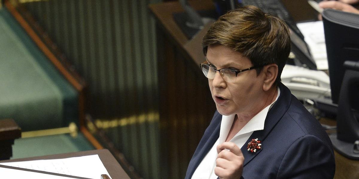 Poľská premiérka Beata Szydlová bráni reformu justície: Vláda neústupi nátlaku