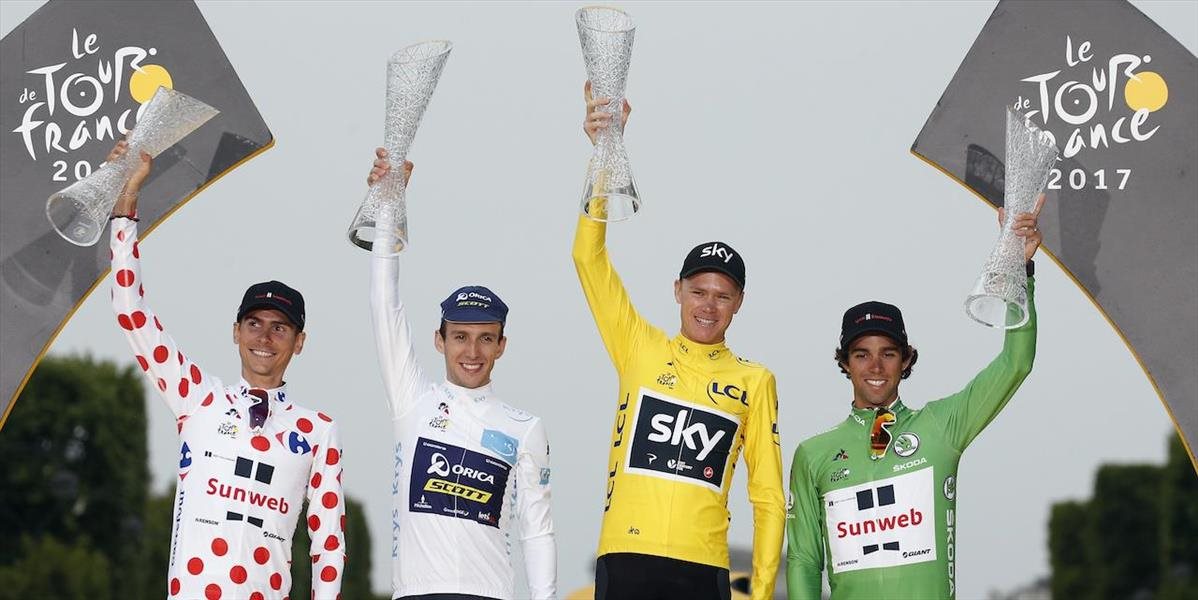 Froome štvrtýkrát triumfoval na Tour de France, zelený dres získal Austrálčan Matthews