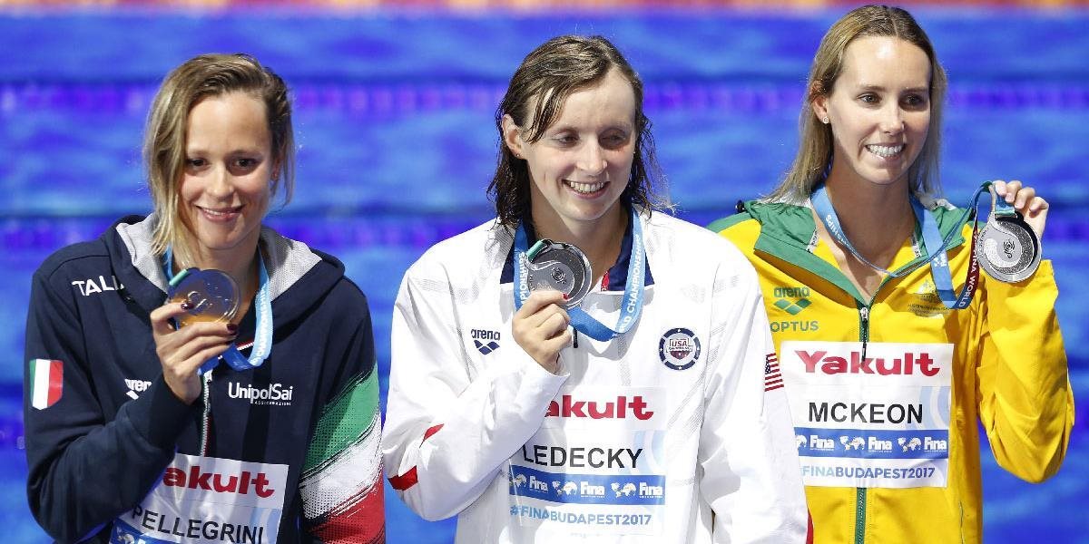 Plavecký šampionát so siedmym svetovým rekordom, Pellegriniová preťala Ledeckej víťaznú šnúru