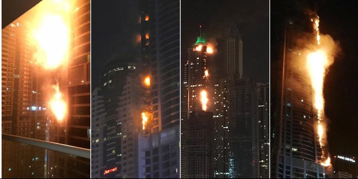 FOTO + VIDEO Torch Tower v Dubaji zachvátil požiar: Horelo 40 poschodí