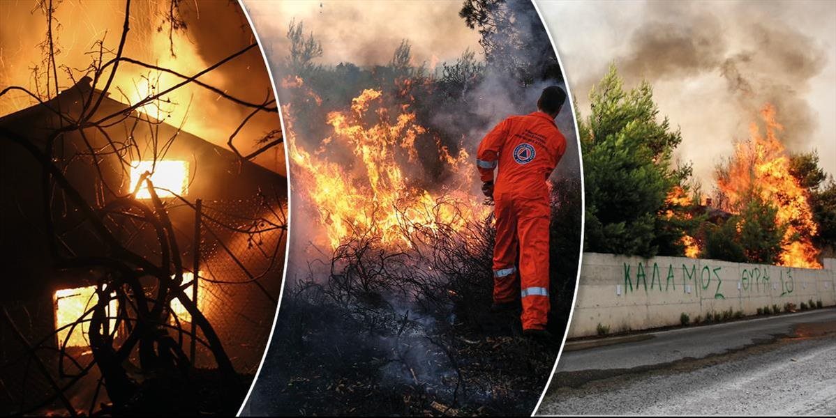 FOTO + VIDEO Grécko je v koncoch! Samo si nevie poradiť s požiarom pri Aténach, zahraničie žiada o pomoc
