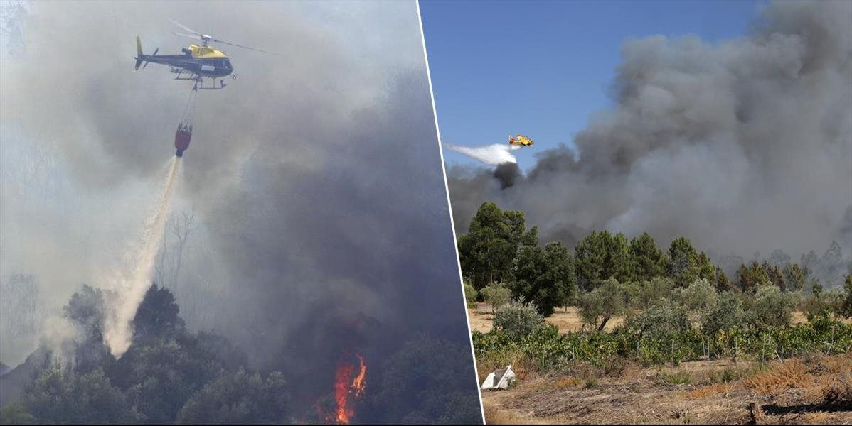 Pri hasení požiarov v Portugalsku sa zrútil vrtuľník civilnej obrany