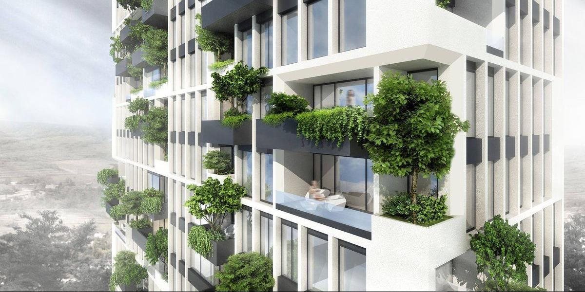 FOTO Zelený trend v architektúre priniesol na Slovensko vertikálne porasty