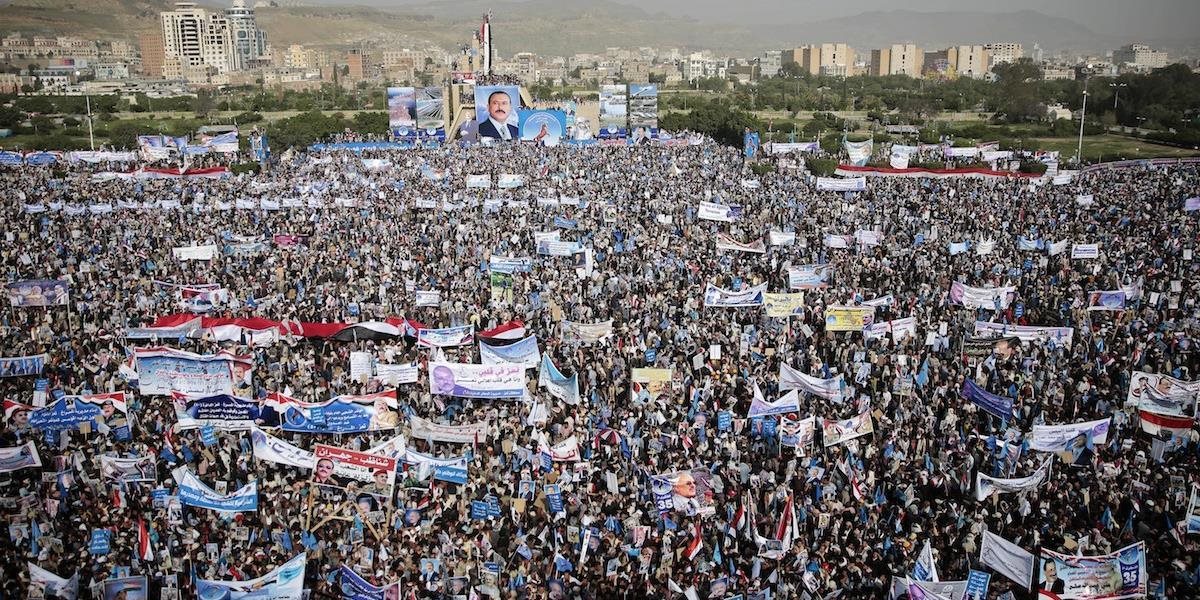 FOTO V hlavnom meste Jemenu demonštrovali státisíce ľudí: Chceli podporiť exprezidenta