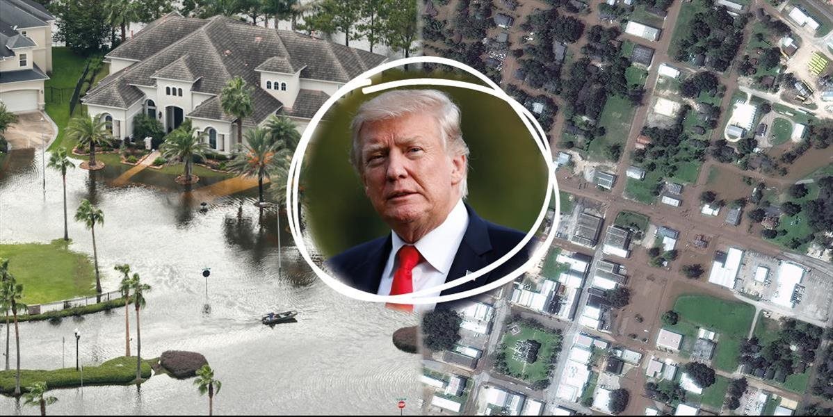 Donald Trump venuje milión dolárov na pomoc oblastiam postihnutým búrkou Harvey
