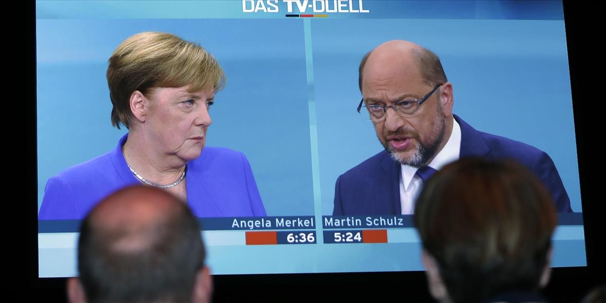 Merkelová a Schulz sa stretli v jedinej predvolebnej televíznej debate