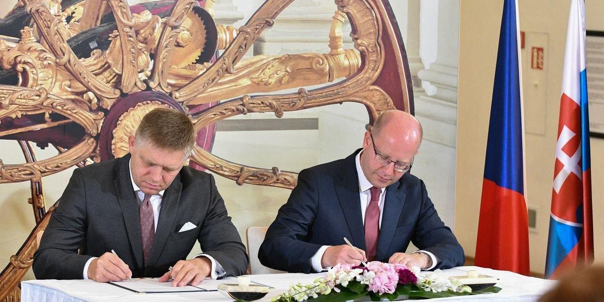 FOTO Premiéri Slovenska a Česka podpísali vyhlásenie o prehlbovaní vzťahov krajín