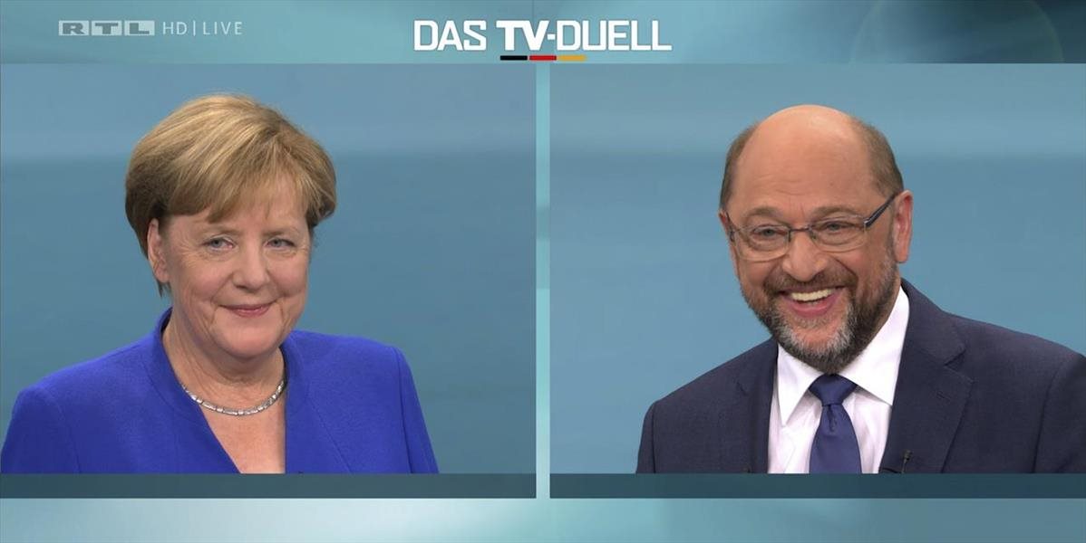 Angela Merkelová podľa prieskumov zvíťazila v televíznom dueli