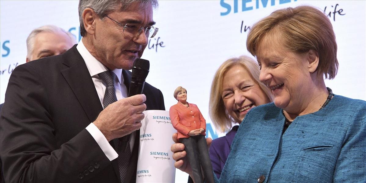 Merkelovú vyrobili  v 3D tlačiarni, ukázali jej ju na veľtrhu