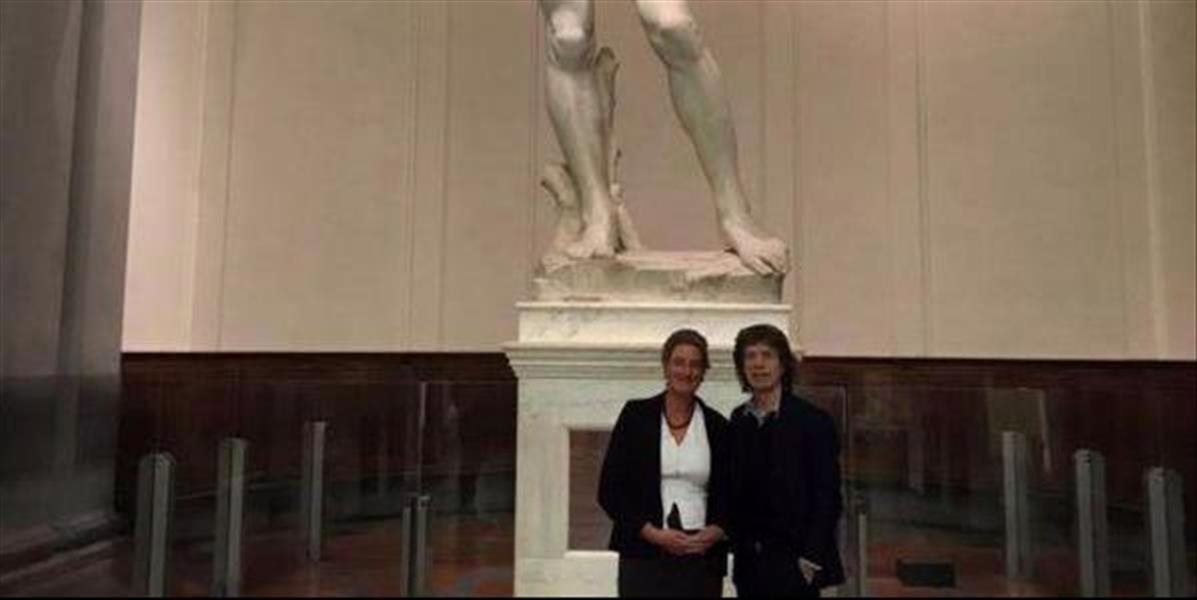 Mick Jagger si pred koncertom bol pozrieť Michelangelovho Davida