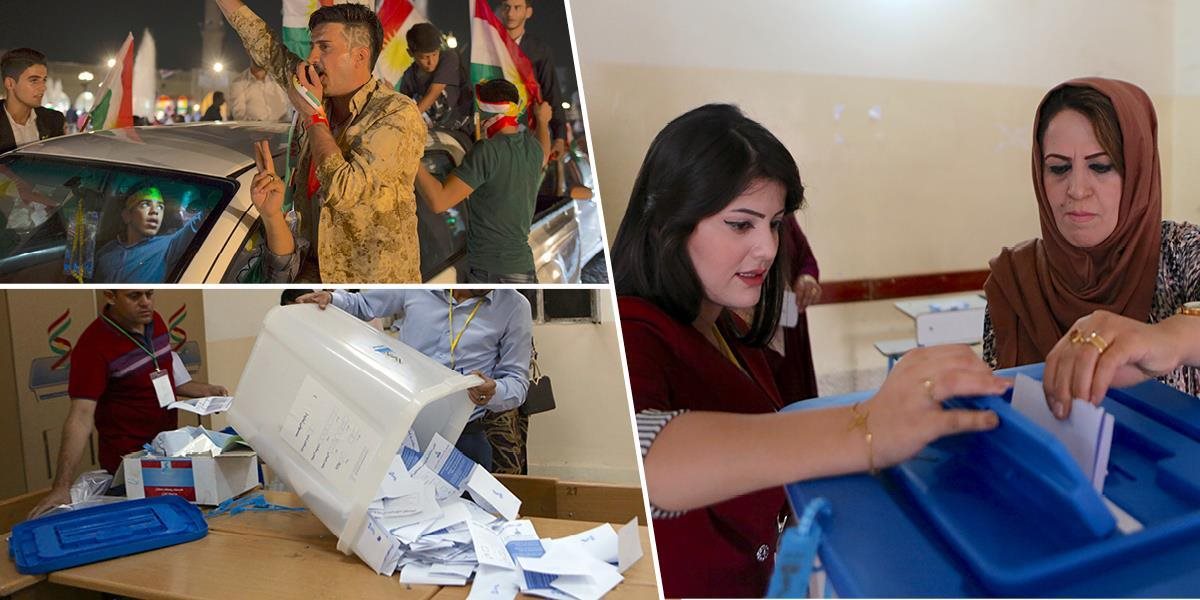 VIDEO+FOTO Výsledky referenda sú jasné, Kurdi požadujú nezávislosť!