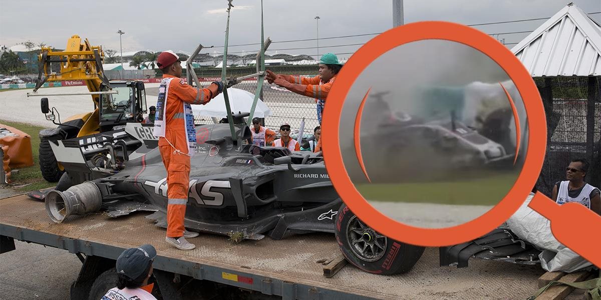 VIDEO Hrozivá nehoda počas tréningu F1, Grosjean v plnej rýchlosti narazil do bariér!