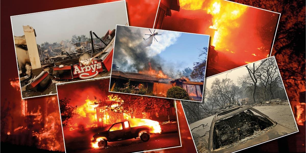 NAŽIVO Požiare v Kalifornii si už vyžiadali najmenej desať mŕtvych