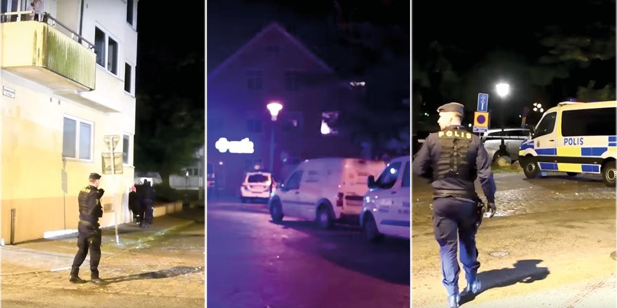 VIDEO Štyria ľudia utrpeli zranenia počas streľby na juhu Švédska