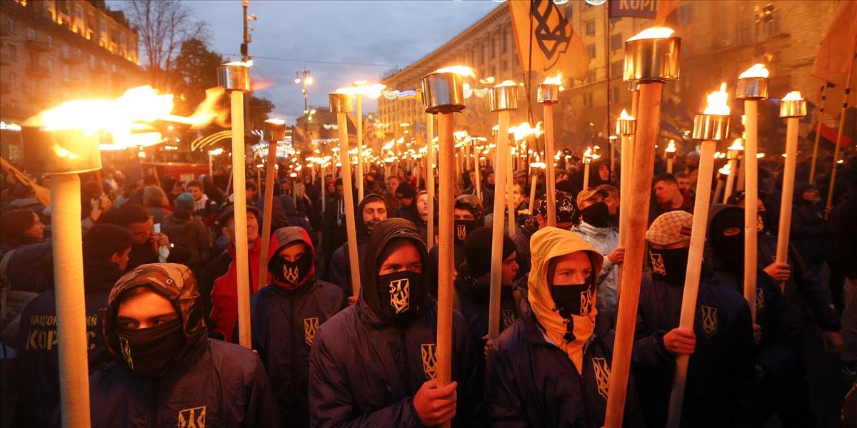 Pochod nacionalistov ulicami Kyjeva sa zaobišiel bez incidentov