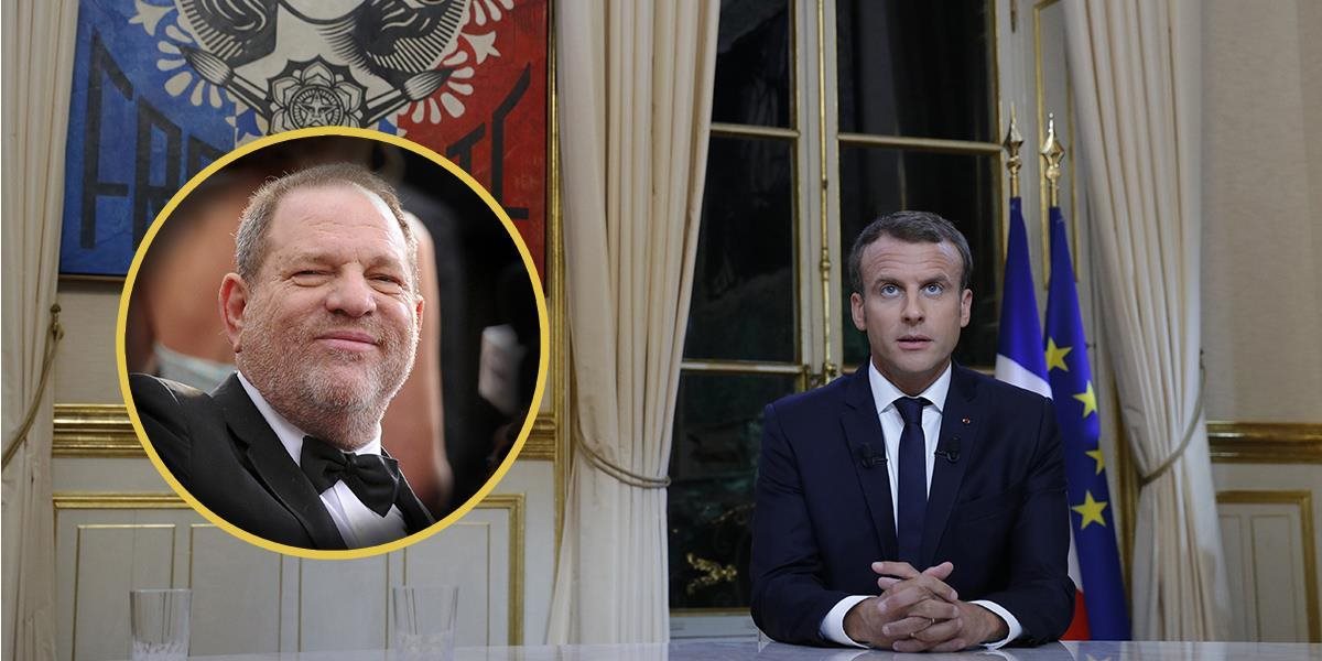 Emmanuel Macron chce americkému producentovi Weinsteinovi odobrať Rad Čestnej légie