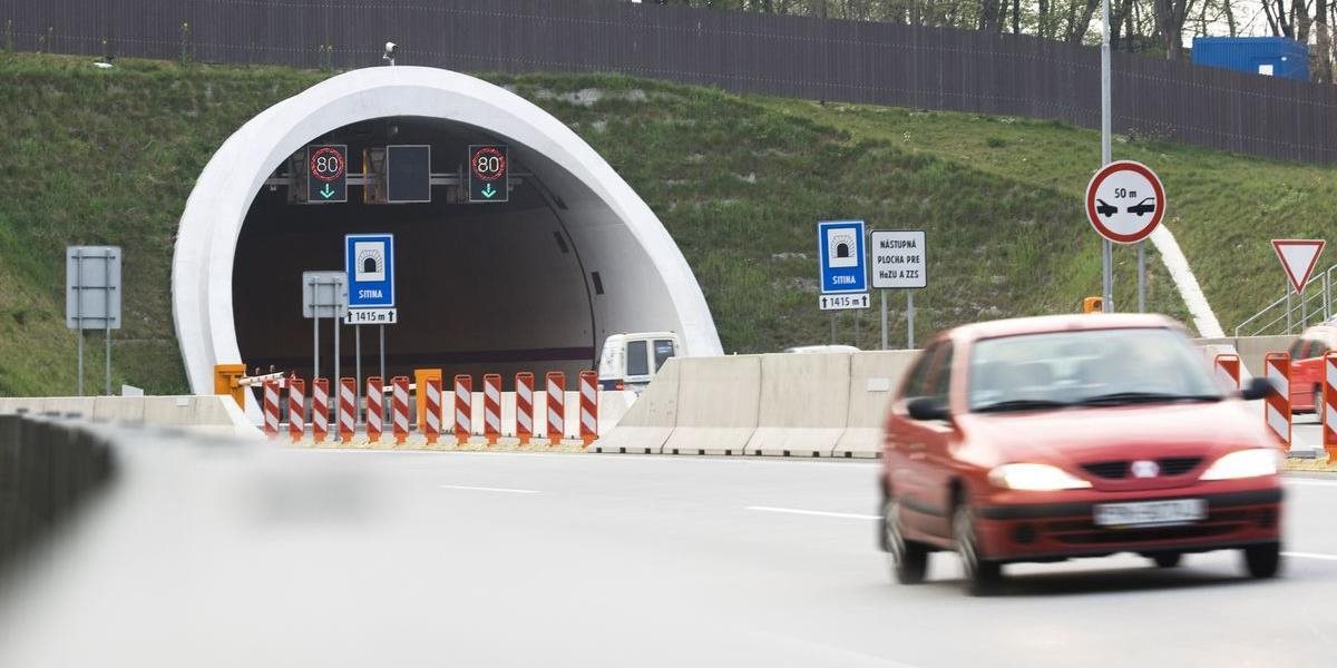 Vodiči pozor! Počas víkendu v nočných hodinách uzavrú tunel Sitina pre jesenné opravy