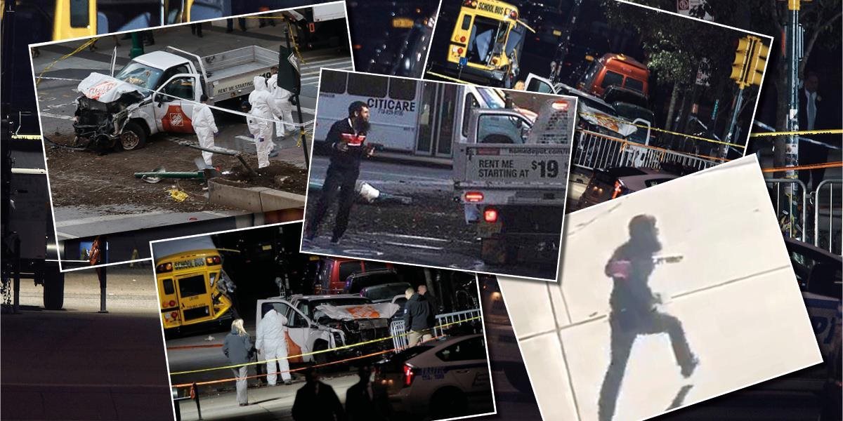 VIDEO AKTUALIZOVANÉ Teroristický útok v New Yorku: Útočník konal v mene Islamského štátu, hlásia osem mŕtvych