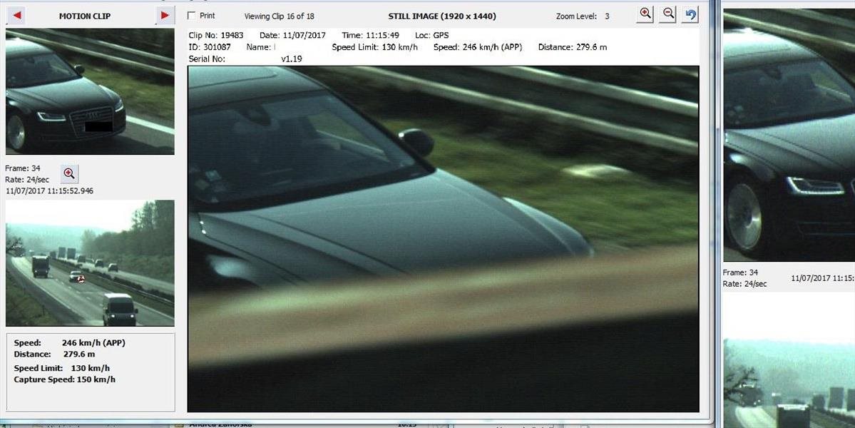 Šialenec jazdil na diaľnici D2 rýchlosťou 246 km/h. Čo myslíte, ako ho potrestali?
