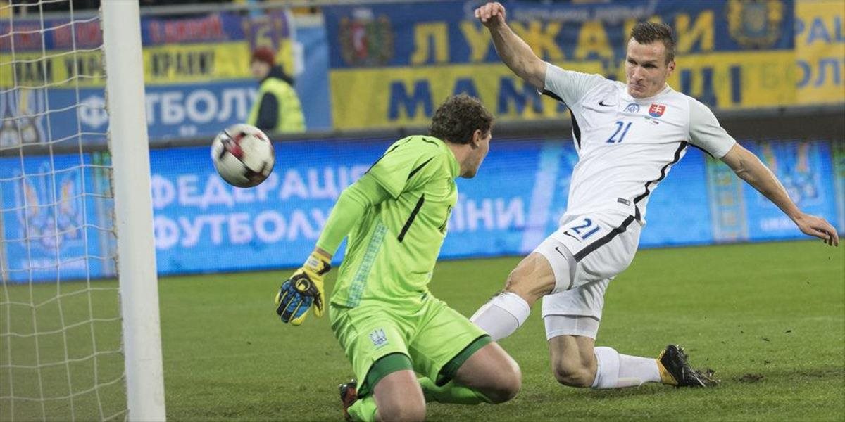 Slovenskí futbalisti neudržali na Ukrajine vedenie a prehrali 1:2