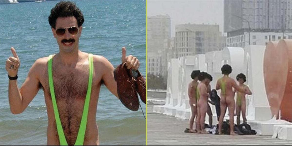 VIDEO+FOTO Filmový Borat zaplatí pokutu za Čechov, ktorí sa v Astane pretŕčali v mankinách
