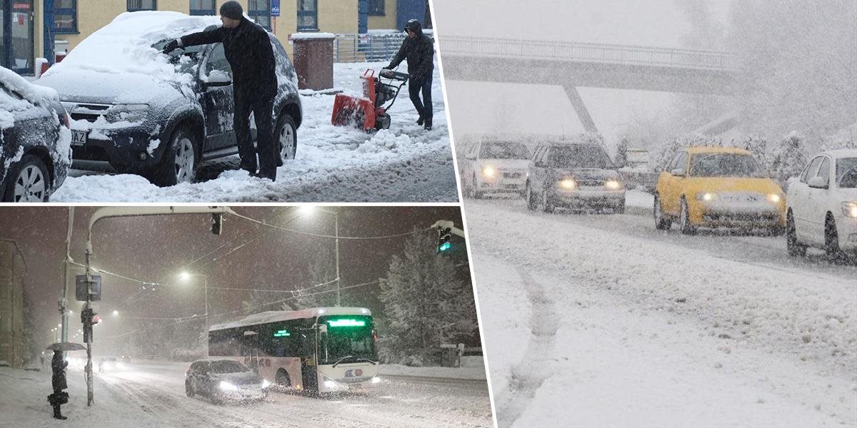 AKTUALIZOVANÉ Doprava na Slovensku je pre silné sneženie ochromená! Pripravte sa na obmedzenia