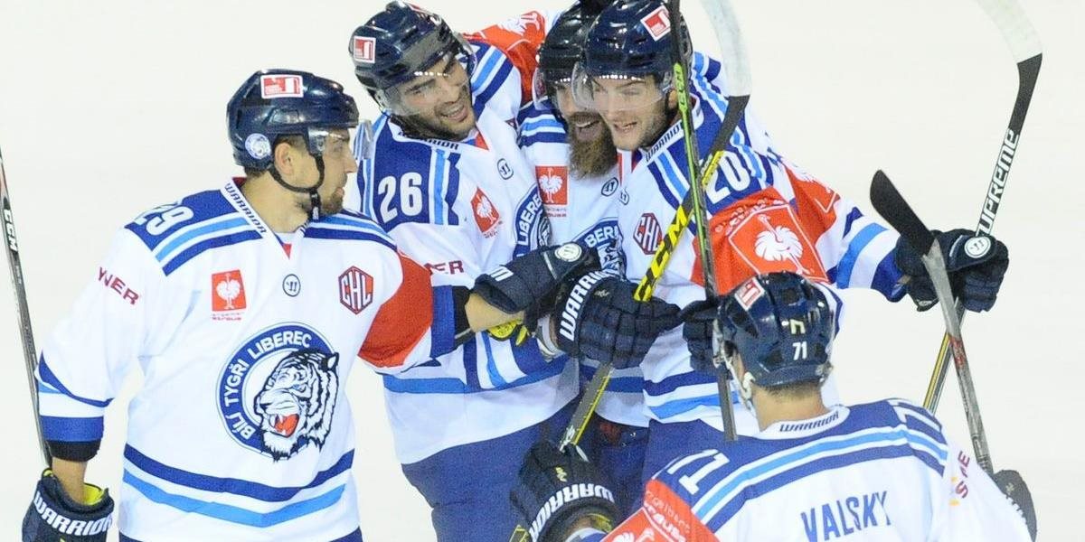 Liberec a Třinec vo štvrťfinále LM začnú doma, Brno na ľade súpera