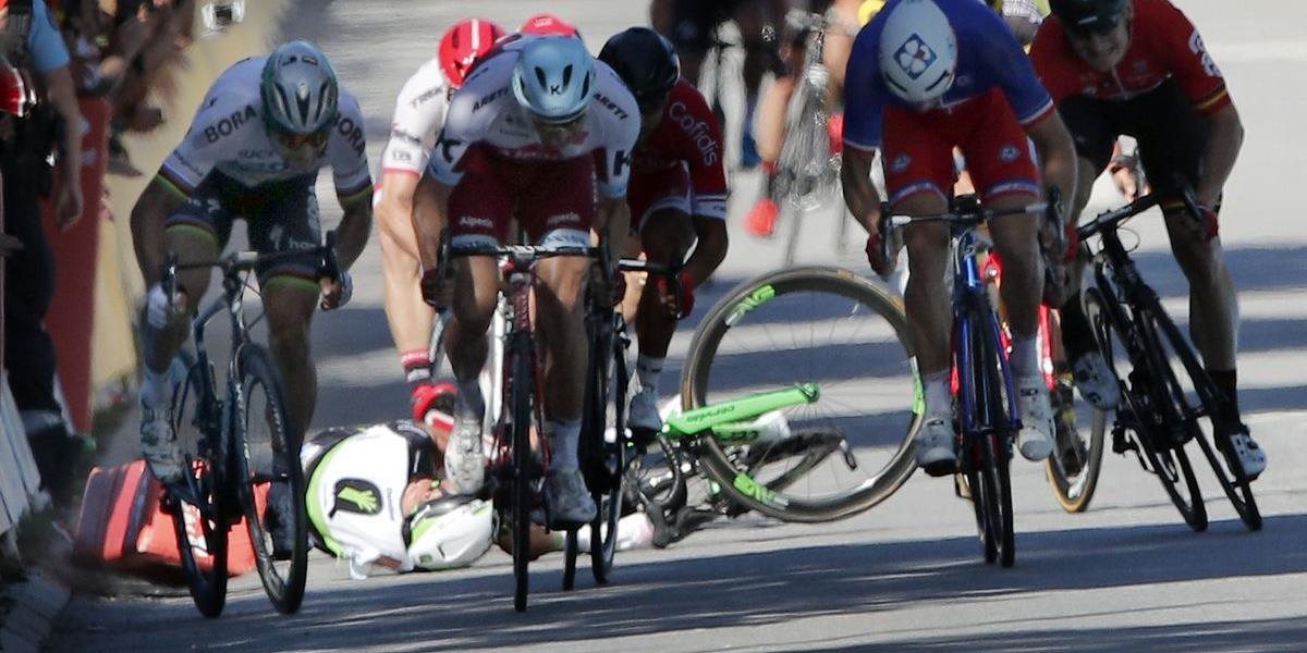 AKTUALIZOVANÉ FOTO+VIDEO Sagan pád súpera nezavinil - zrážka s Cavendishom bola neúmyselná