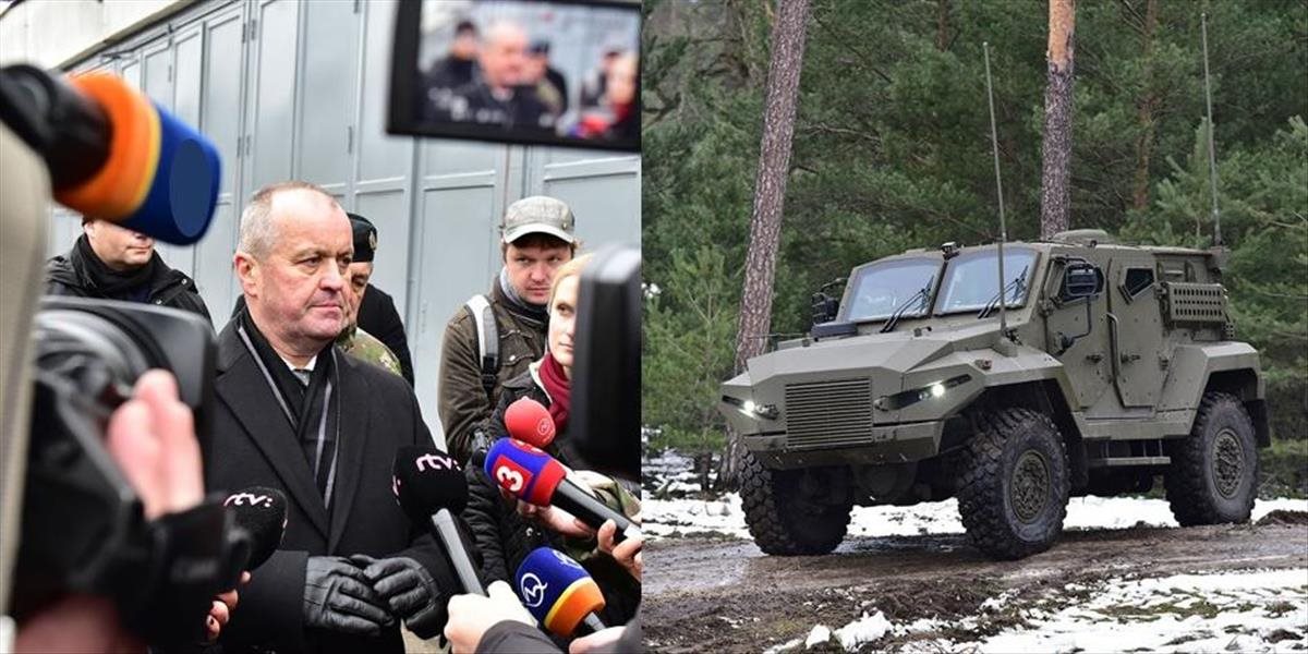 VIDEO Výber vozidiel pre armádu je transparentný, tvrdí minister obrany; predviedol ich aj novinárom