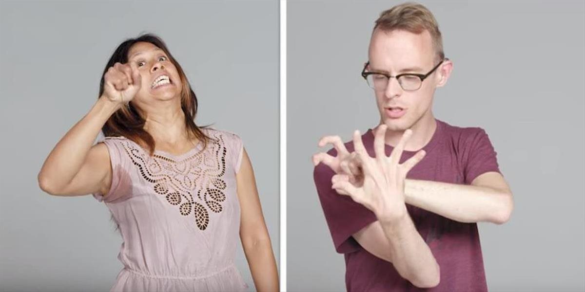 VIDEO Aj hluchonemí ľudia poriadne nadávajú, toto sú ich tajné znamienka!