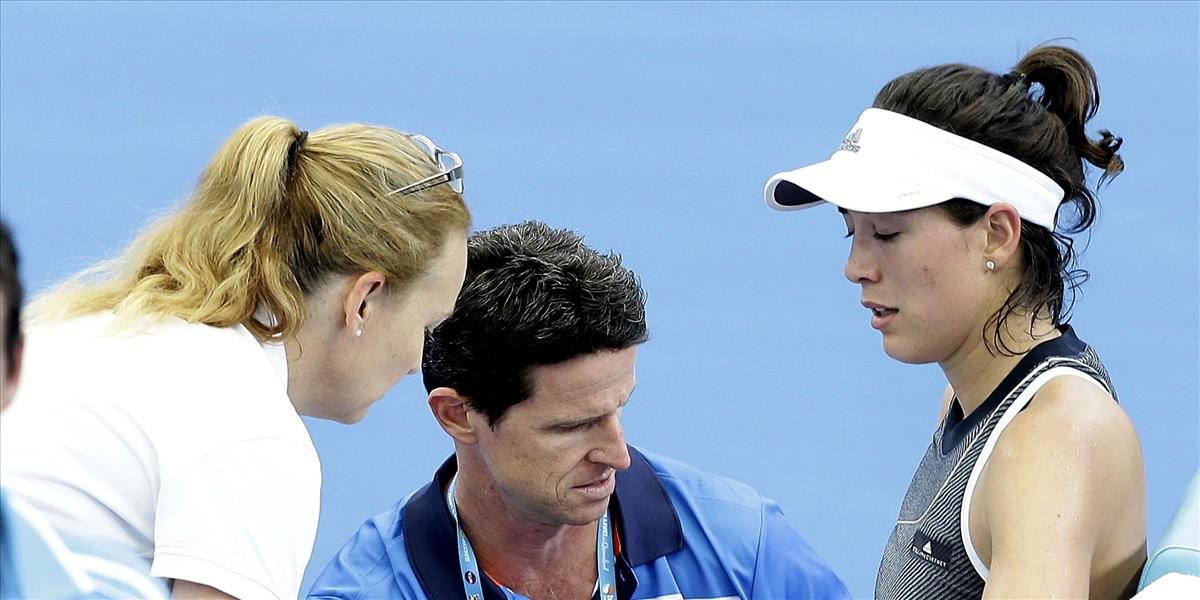 Muguruzová-Blancová pre bolesti predčasne skončlla na turnaji v Brisbane