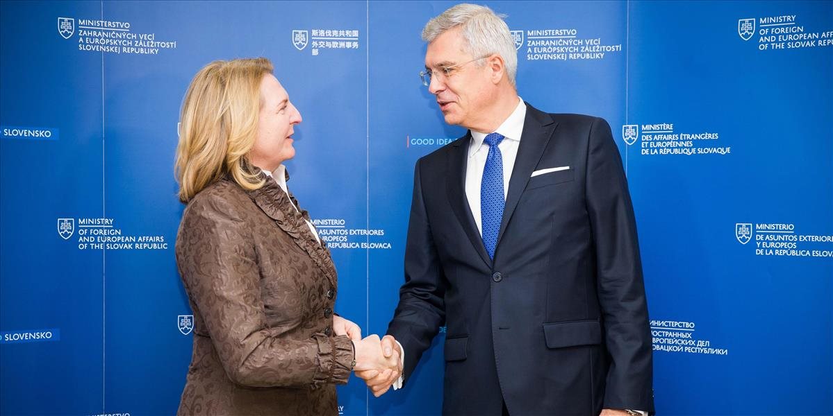 Štátny tajomník Korčok prijal novú šéfku rakúskej diplomacie na jej prvej zahraničnej ceste
