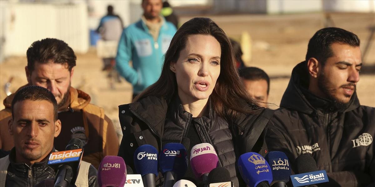 Jolieová vyzvala na ukončenie sýrskej vojny; stretla sa s utečencami