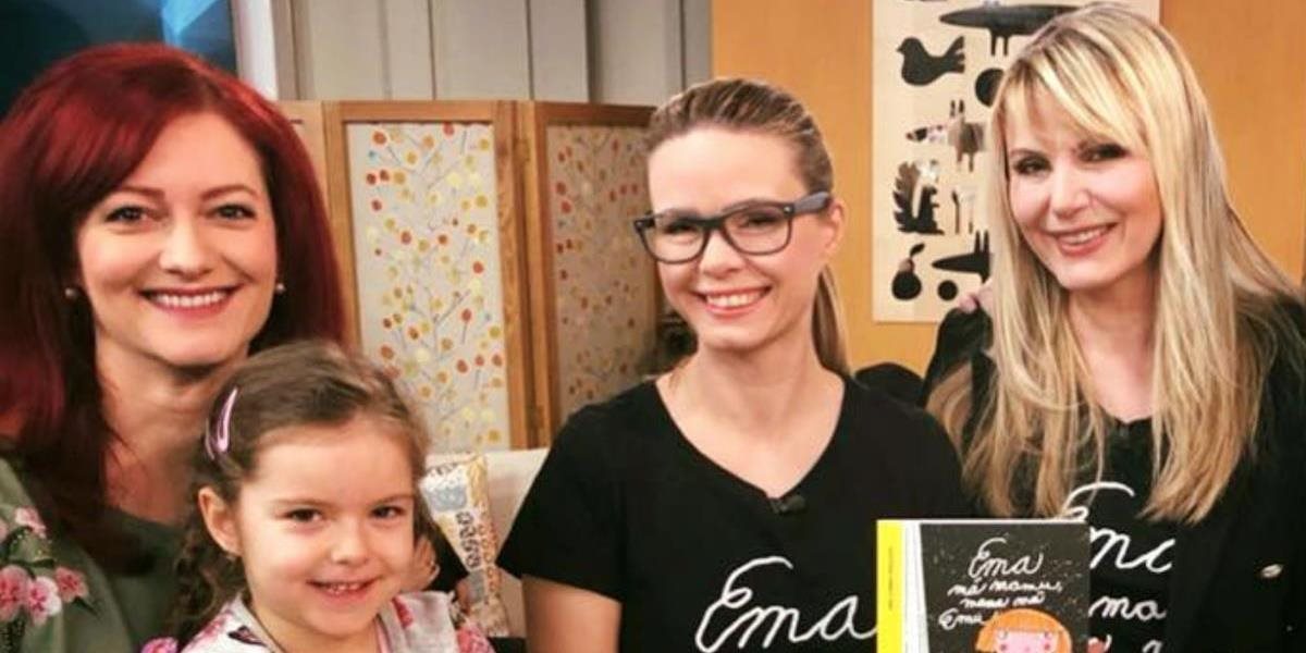 Emma Tekelyová s dcérou pokrstili knihu Ema má mamu, mama má Emu