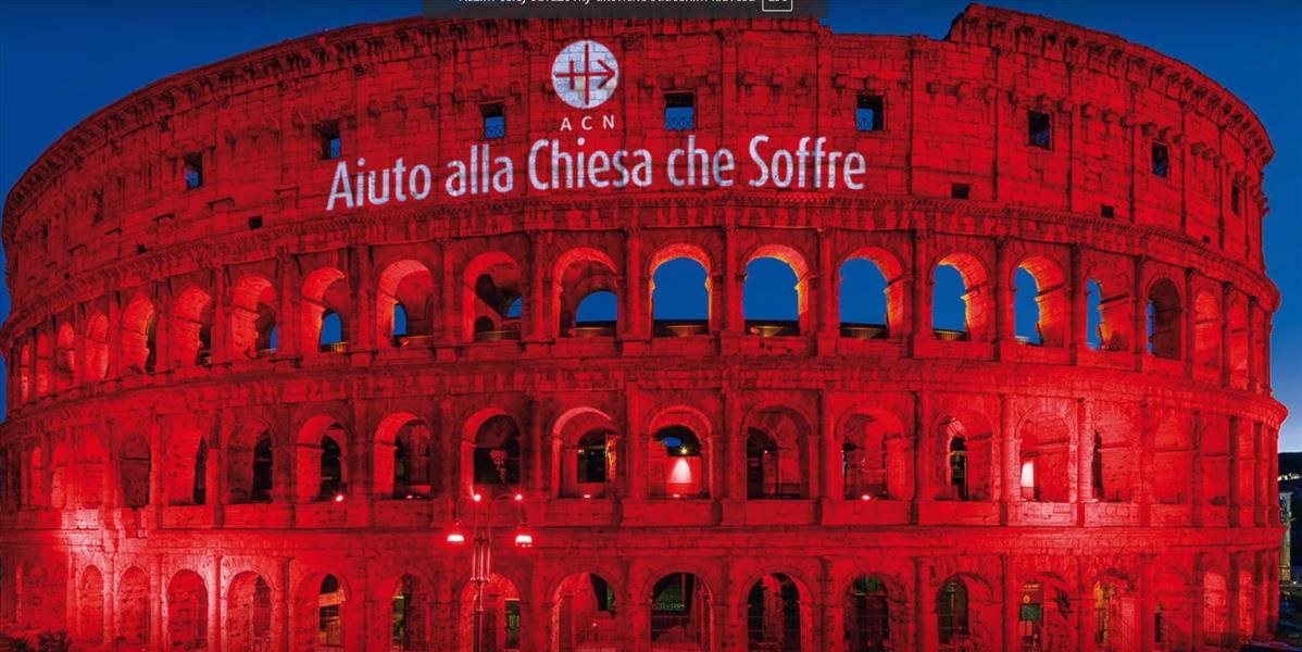 VIDEO Rímske Koloseum sa zafarbí na červeno za prenasledovaných kresťanov