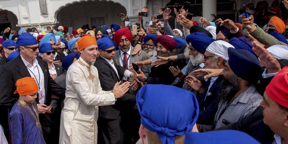 FOTO Kanadský premiér ubezpečil indických lídrov, že nepodporí sikhských separatistov