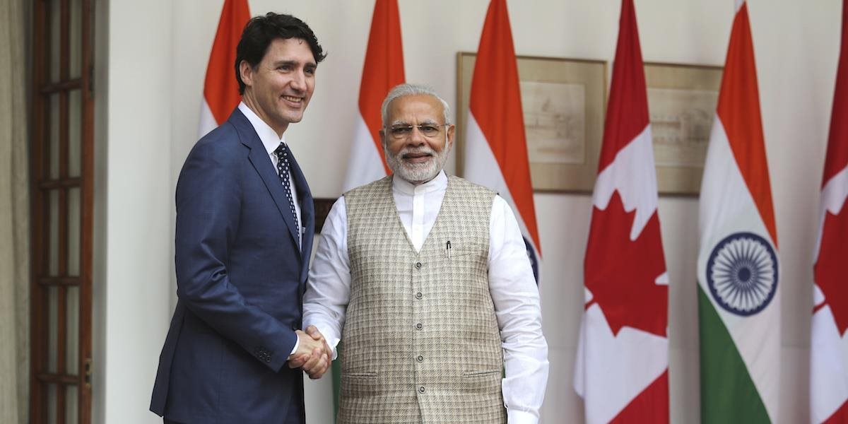 Indický premiér prijal Justina Trudeaua po takmer týždni jeho pobytu v Indii