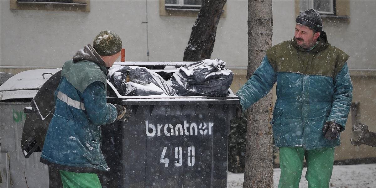 Pre počasie museli v Bratislave ukončiť odvoz odpadu