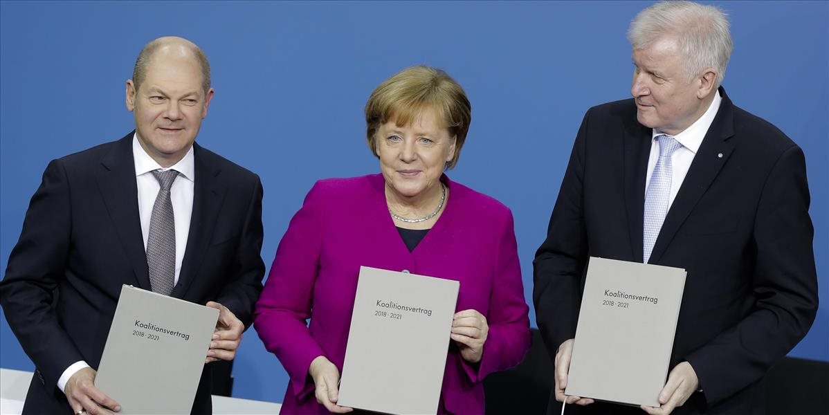 Koniec neistoty v Nemecku: Strany obnovenej veľkej koalície podpísali zmluvu